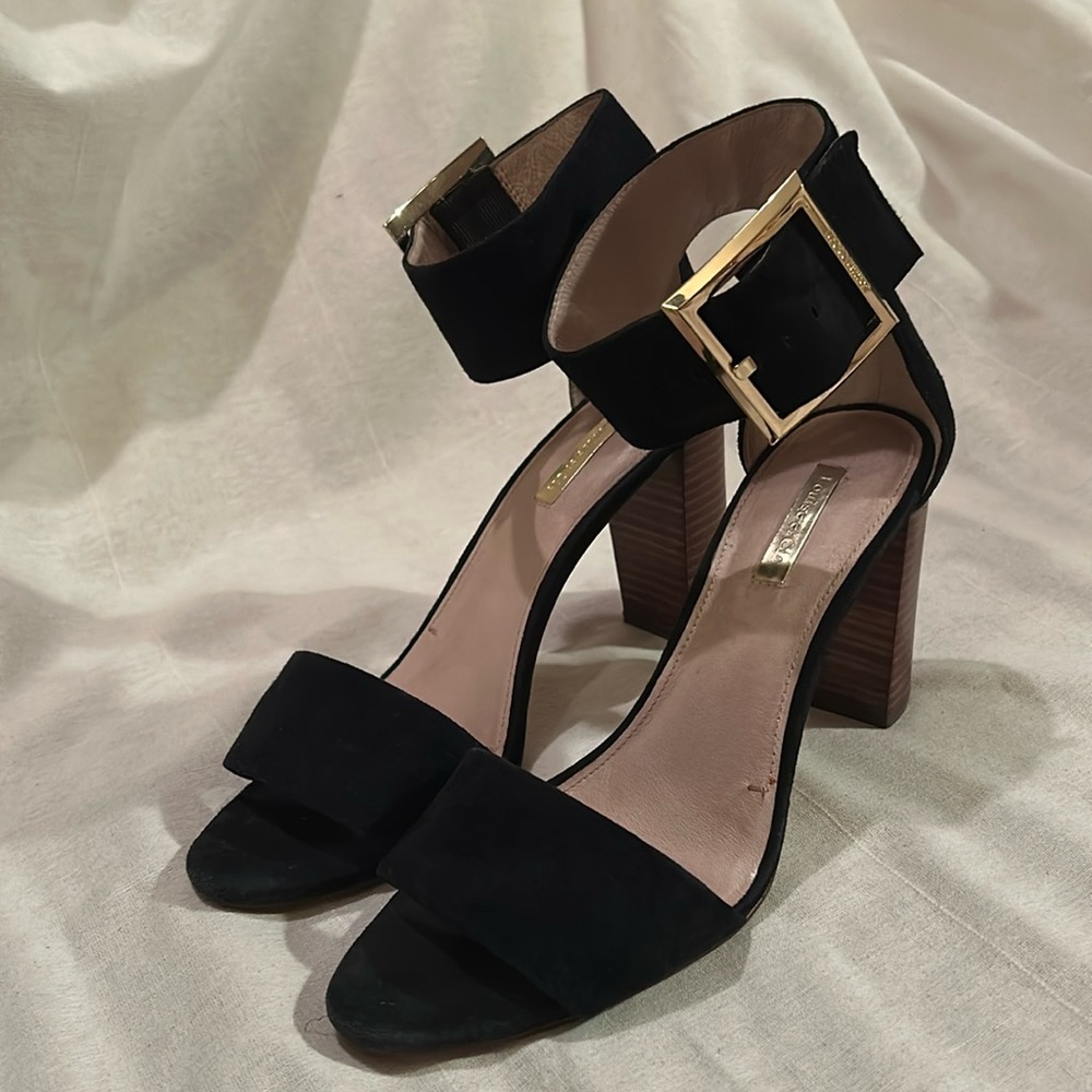 Louise et Cie Punya Wedge Suede Leather Heel Sandal Size 10
